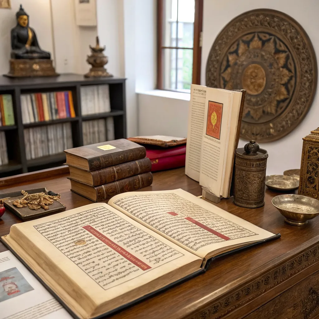 Indian language heritage illustration